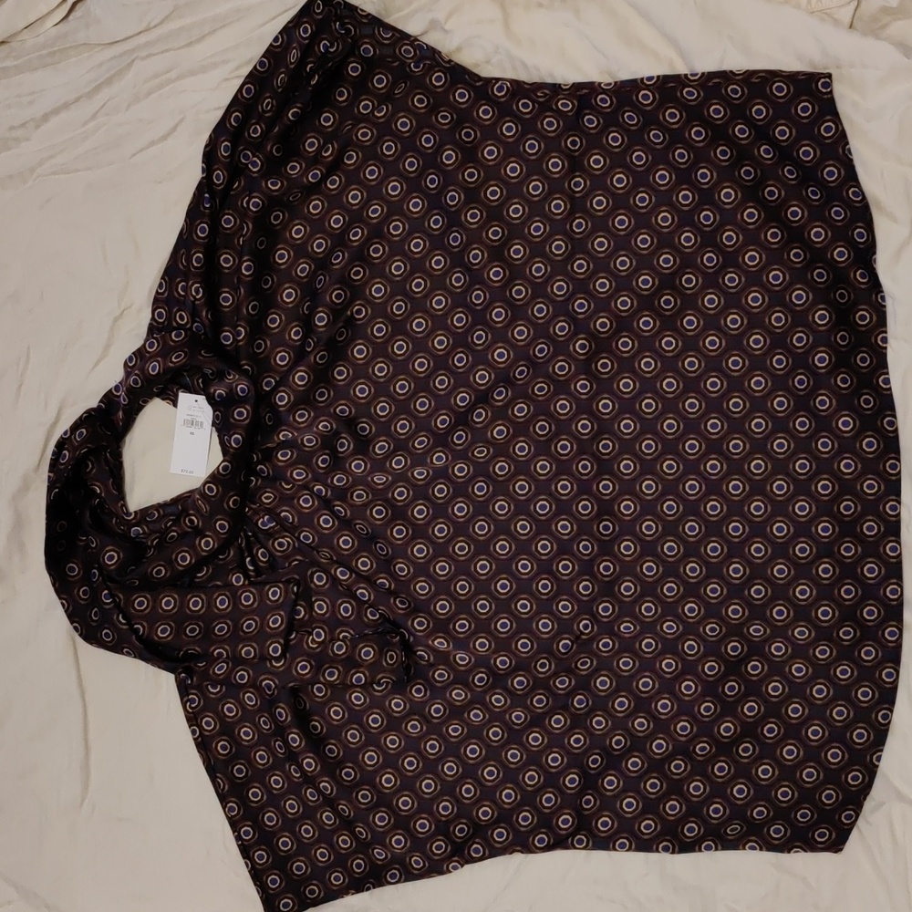 NWT Banana republic factory XS tie back blouse